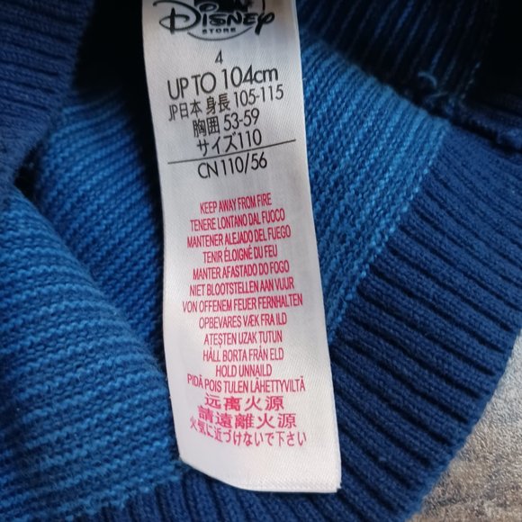 🛍️❤️ Disney Kids Mickey Mouse Ribbed Sweater Size 4🛍️❤️ - Picture 10 of 11